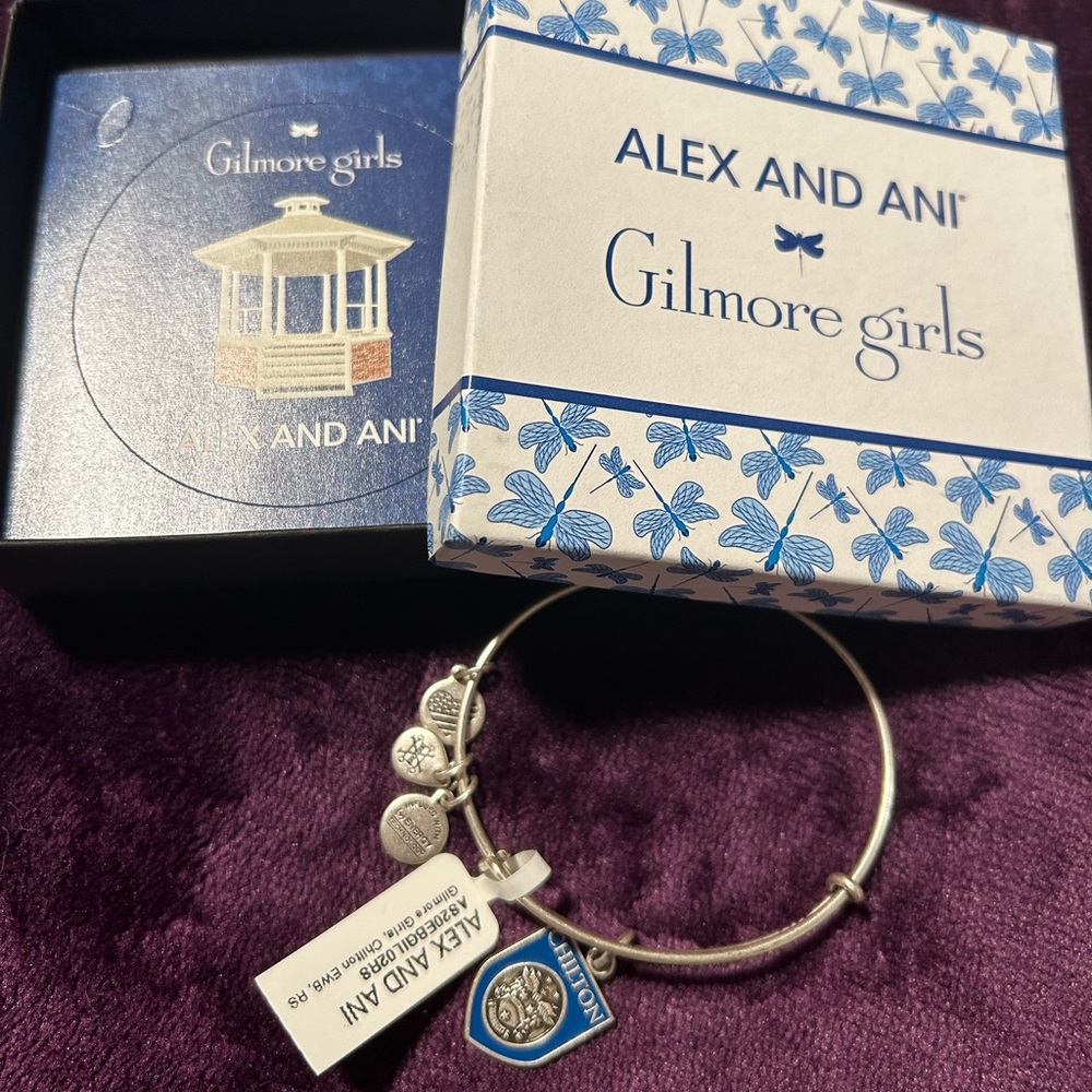 ALEX AND ANI Gilmore Girls Chilton Charm Bangle in Blue
